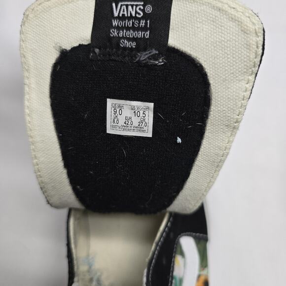 Vans Sk8-Hi Shoes Mens 9 Womens 10.5 Tropical Floral Checkerboard High Top - Picture 8 of 11